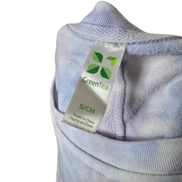 GreenTea Blue Purple Tie Dye Crewneck Sweater S - Picture 5 of 6